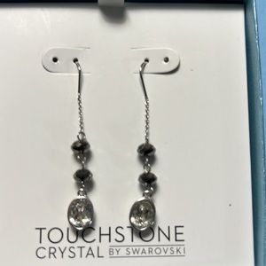 Touchstone crystal At night earrings. New in the box.